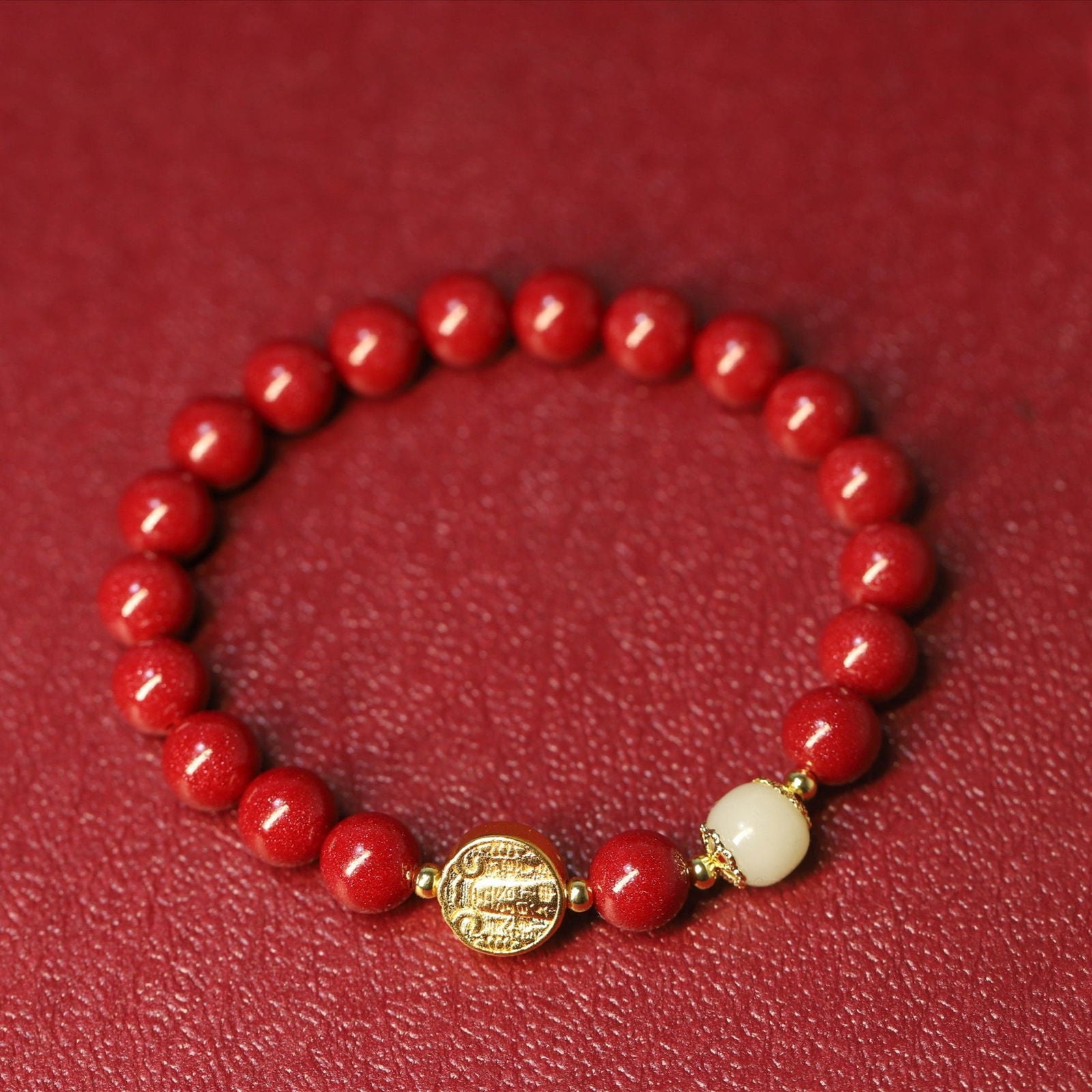 Thangka Buddha “Ben Ming Nian“ Five Directions Wealth Gods Wealth and Fortune Bracelet - Attract Abundance and Fortune in Your Zodiac Year - Thangka Buddha - 
