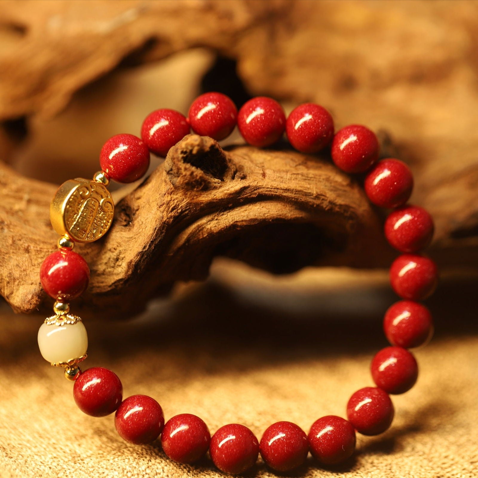 Thangka Buddha “Ben Ming Nian“ Five Directions Wealth Gods Wealth and Fortune Bracelet - Attract Abundance and Fortune in Your Zodiac Year - Thangka Buddha - Thangka Buddha