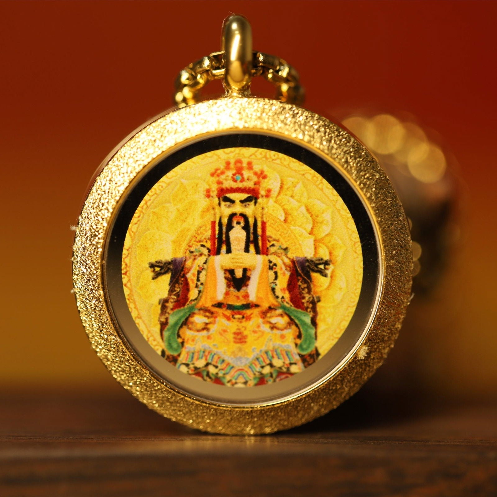 Thangka Buddha Wealth and Protection Dragon Wuye Circular pendant Necklace - Thangka Buddha - Thangka Buddha