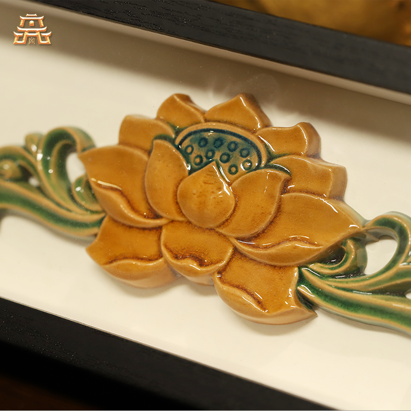 Thangka Buddha Handcrafted Liuli Lotus Ornament – A Symbol of Purity and Fortune - Thangka Buddha - 